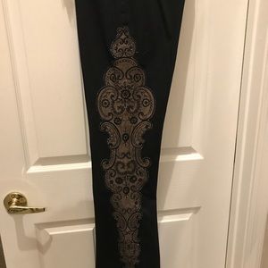 BASIX II PANTS Sz8 Black side panel appliqué & seq